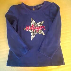 Navy blue Tommy Hilfiger top. Size 18 months.